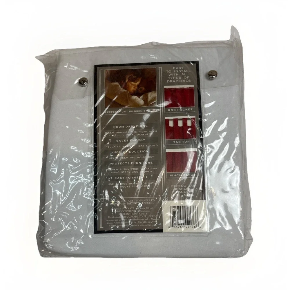 Pacific Blackout Liner Pair Insulates Noise Reduction All White 27